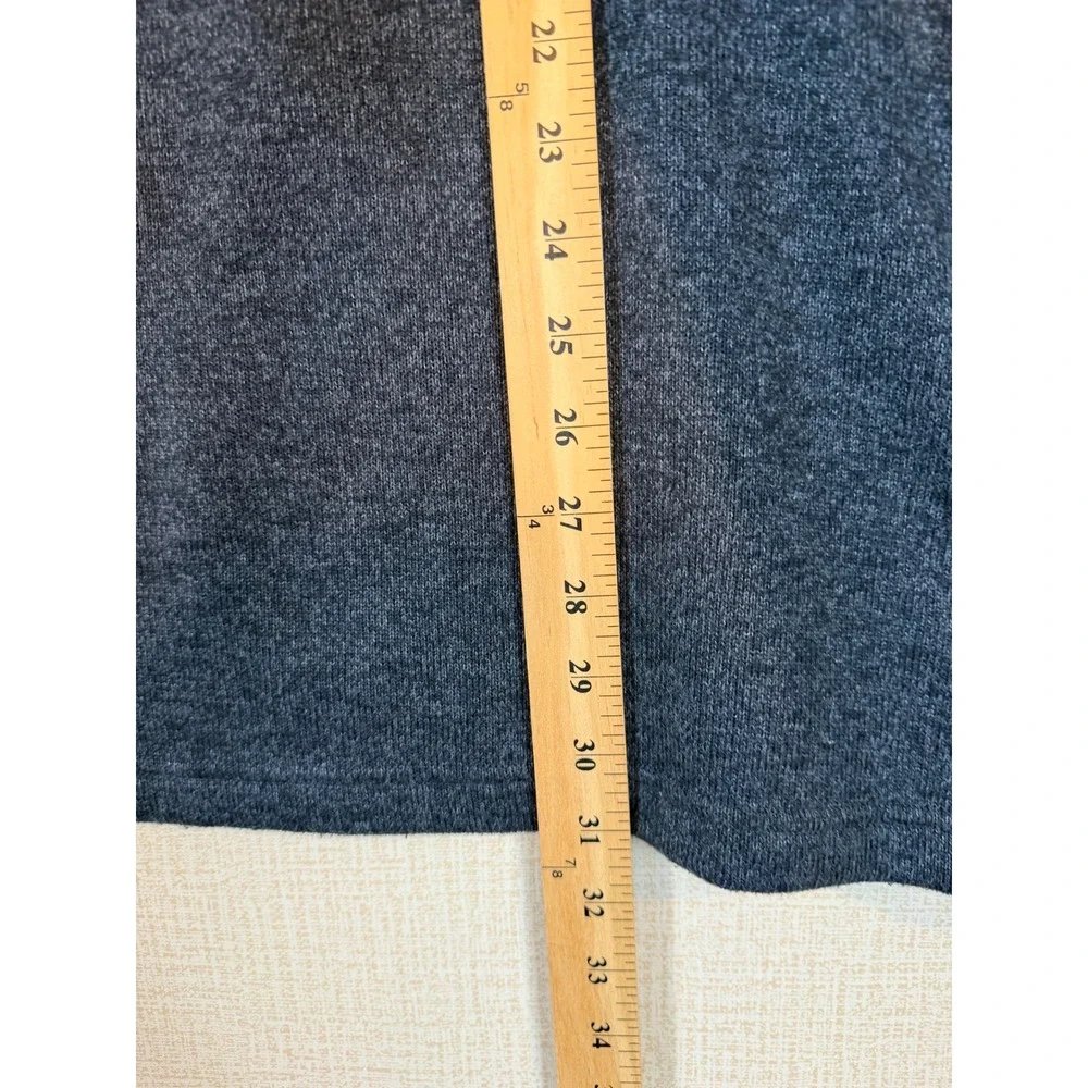 IZOD Mens 3XL Navy Blue Heather Quarter Zip Pullover Fleece Sweater Mock Neck